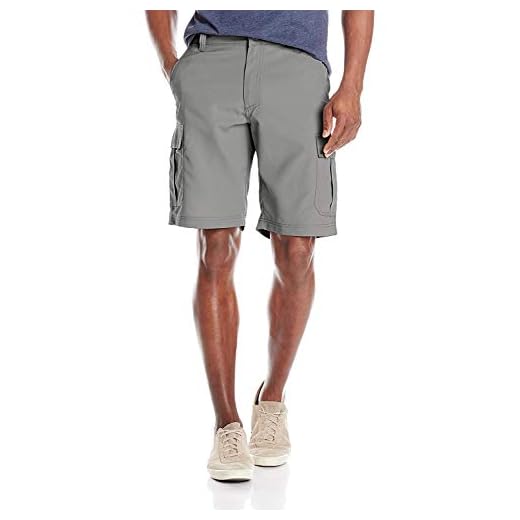 Lee Men's Performance Cargo Short, Silver, 38