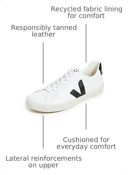 Image of VEJA Men Esplar Logo Extra White /Black 9 Medium
