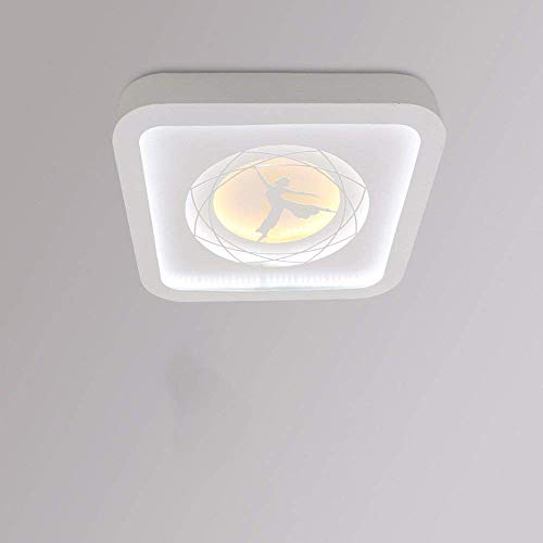Plafonnier extérieur LED circulaire ultra-plat de 52cm avec motif artistique Les Danseurs