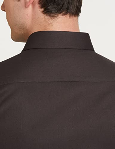 Image of Amazon Brand - Symbol Men's Solid Cotton Formal Shirt | Plain | Full Sleeve - Regular Fit (Available in Plus Sizes)