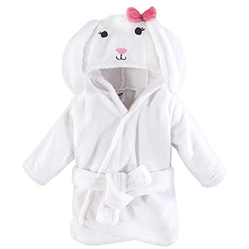 Hudson Baby Unisex Baby Plush Animal Face Bathrobe Bunny 0-9 Months