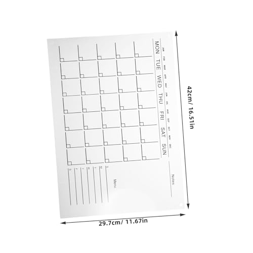 Acrylic Dry Erase Board Calendar Weekly Planner Wall-mountable Transparent Message Board with Push Pins and Marker Lightweight Sturdy Acrylic Organizer for Home Office Random Color - Image 3