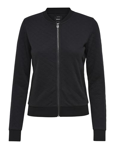 ONLY Damen Onljoyce Ls Noos Bomber Jacke, Schwarz, M EU
