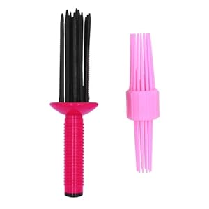 2PCS Curling Roll Comb, Curling Roll Comb for Curly Hair, Three Different Sizes of Styler for Curly Hair, Hair Curling Roll Comb, Curl Brush Hair Tools for Casual Wear or Special Events