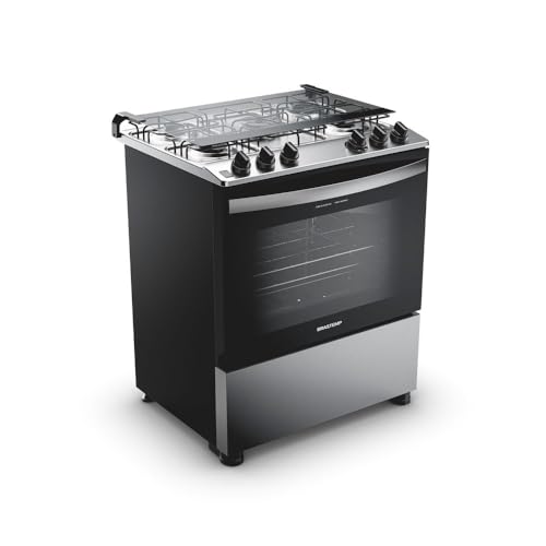 Fogão Brastemp 5 Bocas Cor Inox Com Turbo Chama – BFS5GDR 110V