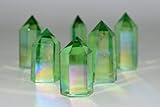 Nature's Enlightenment Apple Angel Aura Quartz Point/Green Angel Aura Quartz Crystal