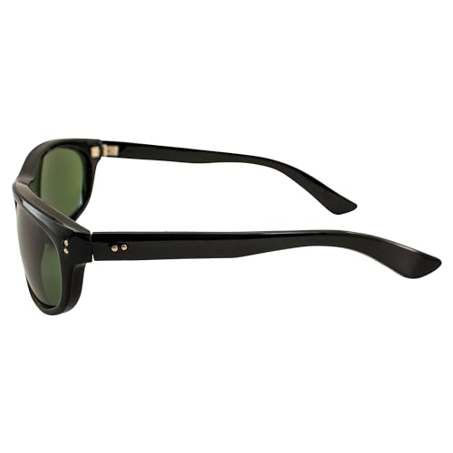 Dirty Harry Sunglasses Black Frame G-15 Grey/Green Lens with Pouch3