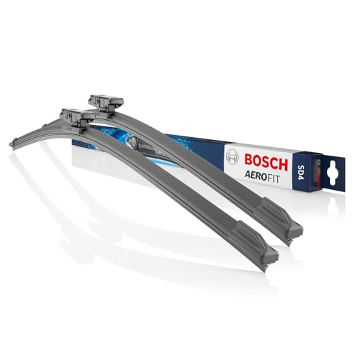 Bosch Jogo de Palhetas Dianteiras Aerofit SD4 para Limpadores de Para-brisa com Tratamento de Grafite, 22' 550 mm e 16' 400 mm, Par