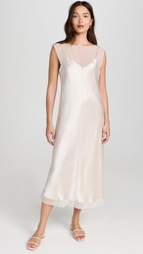 Image of Vince Women's Chiffon Layered Slip Dress