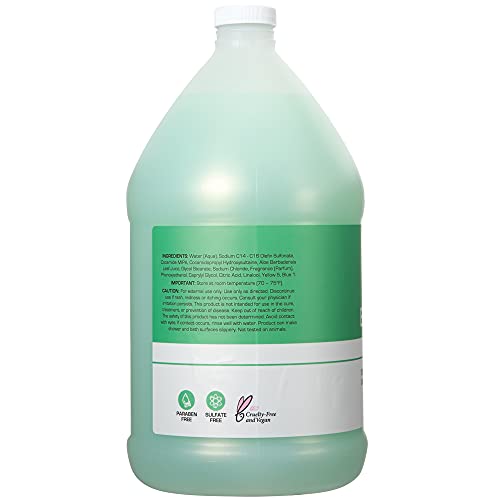 Ginger Lily Farms Club & Fitness Nourishing Body Wash, 100% Vegan & Cruelty-Free, Bath & Shower Gel For Men And Women, Aloe Vera Scent, 1 Gallon (128 Fl. Oz.) Refill #TOP2