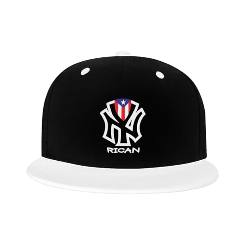 Gorra ajustable snapback unisex con bandera NY Puerto Rico miniatura 1