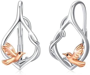 Pendientes De Colibrí Femenino 925 PáJaro De Plata Esterlina Vine Creoles Pendientes De Colibrí Animal Hija Femenina Pendientes De Colibrí Femenino 925 PáJaro De Plata Esterlina Vine Creoles Pendientes De Colibrí Animal Hija Femenina