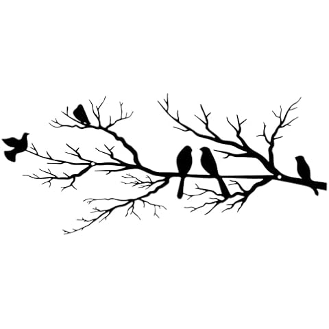 ESTART Metal Birds Wall Art Sculpture Cover