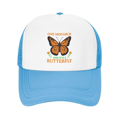 We Only Need One Monarch Butterfly Mesh Toddler Hat Sun Protection Baby Boy Baseball Cap for Outdoor Beach Kids
