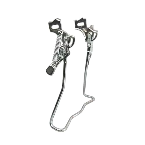 B Baosity Bike Drop Stand Bicycle Kickstand Repair Center Kickstand Vintage Style Parking Rack Bike Cruiser for Road Bike Mountain Bike, Height 32.5cm, Silver