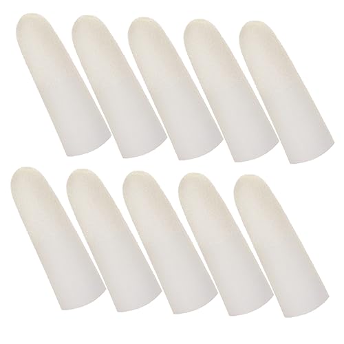 TOVINANNA 100pcs Latex Finger Tips Static-resistant Non-slip Protective Covers for Cooking Nail Salons