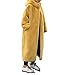 Liu Song Imitazione Visone Velluto Lusso Pelliccia Sintetica Cappotti Parka Donna Inverno Spessa Allentata Calda Capispalla Peluche Con Cappuccio Giacca Donna - Giallo,L