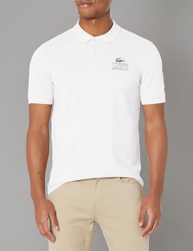 Lacoste Men's Short Sleeve Croc Graphic Polo Shirt3