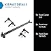 TRQ Front Driver & Passenger Side Steering Kit Center Link Tie Rod Compatible with 1998-2004 Nissan Frontier 2000-2004 Xterra