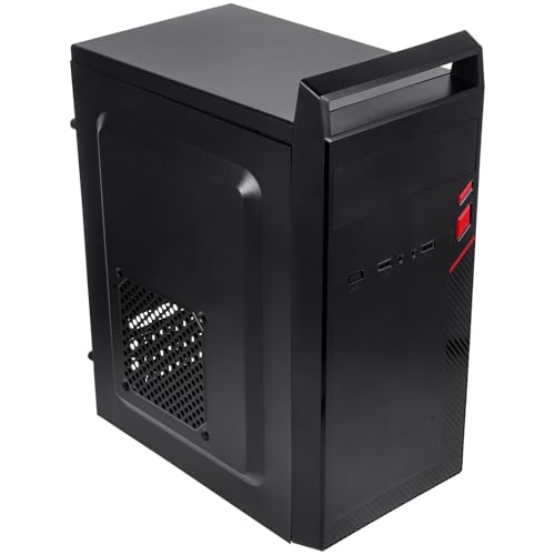 Gabinete TEHAUX G5GK2303W4H025H para PC de escritorio compacto negro con enfriamiento por aire miniatura 1