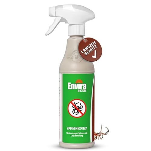 Envira Spinnen Abwehrspray 500 ml - Spray mit langzeitger Fernhaltewirkung gegen Spinnen - Effektive Spinnenabwehr (PT19) Envira Spinnen Abwehrspray 500 ml - Spray mit langzeitger Fernhaltewirkung gegen Spinnen - Effektive Spinnenabwehr (PT19)