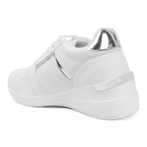 Image of Vendoz Women Casual High Heel Sneakers I Cushioned Insole I All Day Comfortable I Lightweight and Stylish Shoes for Girls
