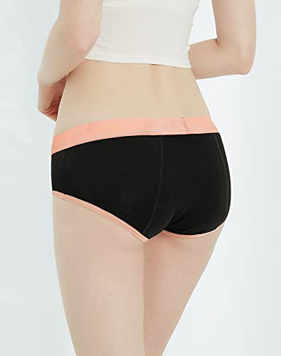 INNERSY Period Underwear for Teens Girls Cotton Leak-Proof Menstrual Panties 3-Pack3