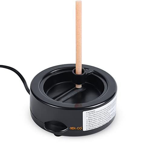 NEX&CO Glue Skillet for Crafting 60W Electric Hot Melting Glue Pot for Sticks Pellets and Beads 338 F Constant Temperature 3-3/4 Dia Perfect for Floral Crafts Batik Wreath Hair Extension