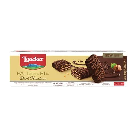 Loacker Gran Pasticceria Dark Hazelnut Chocolate Biscuits 100 g Cover