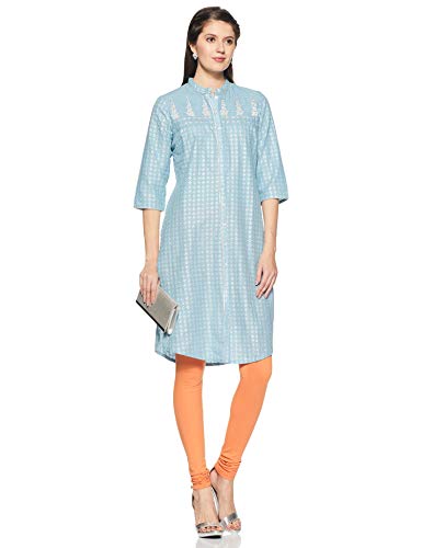 Image of W for Woman Orange Knitted Churidar