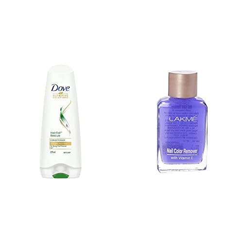 Dove Hair Fall Rescue Conditioner, 180ml And Lakme Nail Color Remover, 27ml