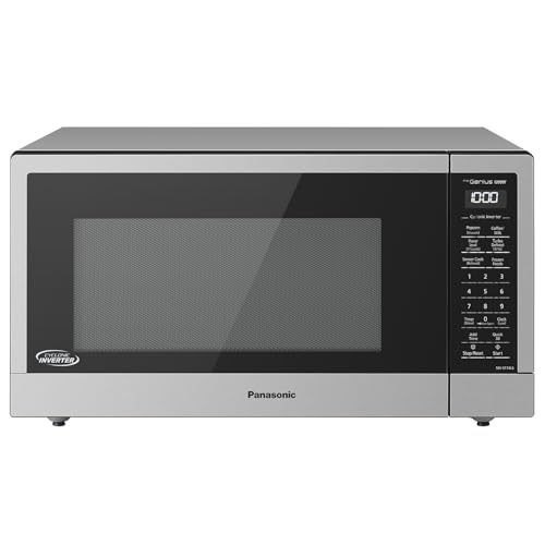 Panasonic NNST74LSC Family Size Genius Cyclonic Inverter 1200 W Microwave Oven, 15 Auto Cook Menus, Child Lock, Stainless Steel