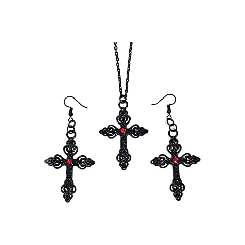 FUTIMELY Gothic Cross Earrings Necklace Set Cover
