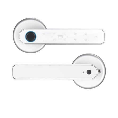 Fingerprint Password Key Unlock Anti Peeping Digital Electronic Door Lock Type-C Emergency Charge For 3.5-6.5cm Thickness Doors(