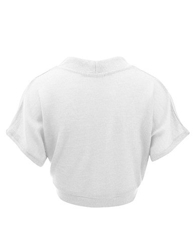 Image of Lock and Love Women's Versatile Open Front Lightweight Short Sleeve Bolero Shrug