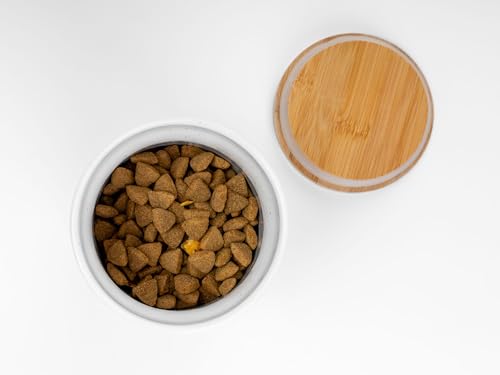 TrendPet Clay Snackdose, Snackdose für Hunde mit Bambus-Deckel