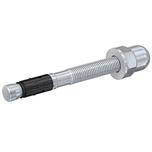 Image of Fischer FAZ II 12 /10 H-Bolt Anchor with Hat Nut for Attaching Railings and Concrete Concrete with Approval Galvanised Pack of 20 Grey