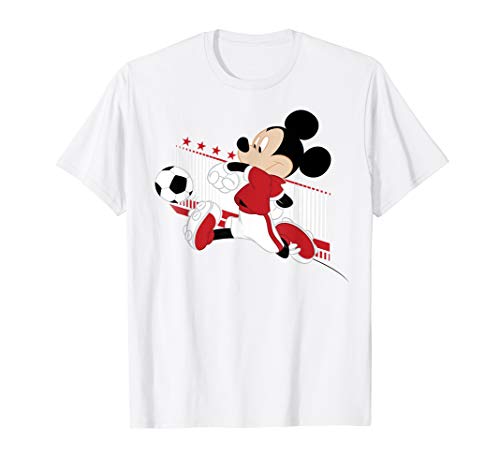 T-shirt soccer Canada Mickey Disney vêtement de sport coupe droite pour homme et femme