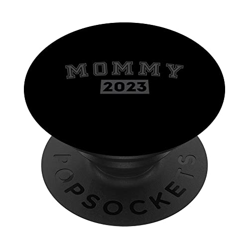 Mommy 2023 My First Mother's Day PopSockets Swappable PopGrip, Black