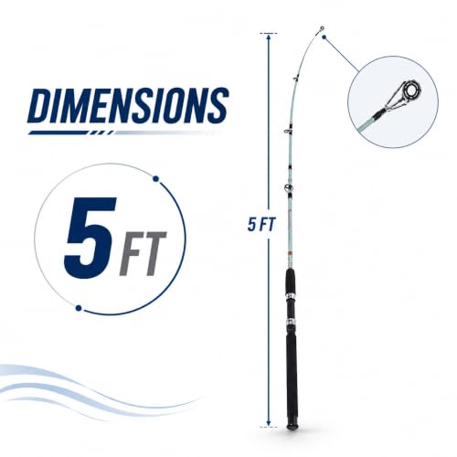 Image of HELLARO Kingfisher Super Solid Glass Fiber Unbreakable Spinning Fishing Rod (5FT)