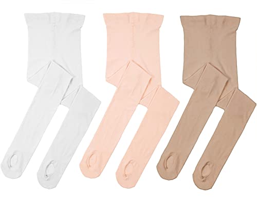 Image of MdnMd Girls' Women's Ballet Tights Ultra Soft Convertible Dance Leggings Transition Tights for Toddler Kids Adult