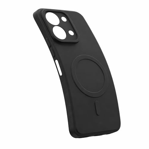 Image of Back Cover | MagFit Ring Design (Non-Magnetic) | Shockproof Case | Anti-Slip Grip | Raised Camera Edges | Slim Protective Case for Mi Redmi 15C 4G / Poco C85 4G (Matte Black)