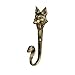 Fox Handmade Brass Wall Hook – Unique Decorative Wall Mount Hook for Coats, Towels, Hats, and Bags – Rustic Animal-Themed Home Décor Accent