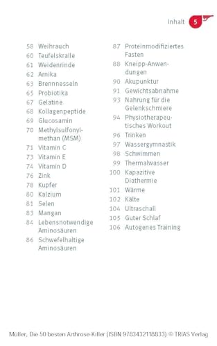 Die 50 besten Arthrose-Killer