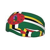 Lindas diademas de bandera de Dominica para mujeres y hombres, entrenamiento