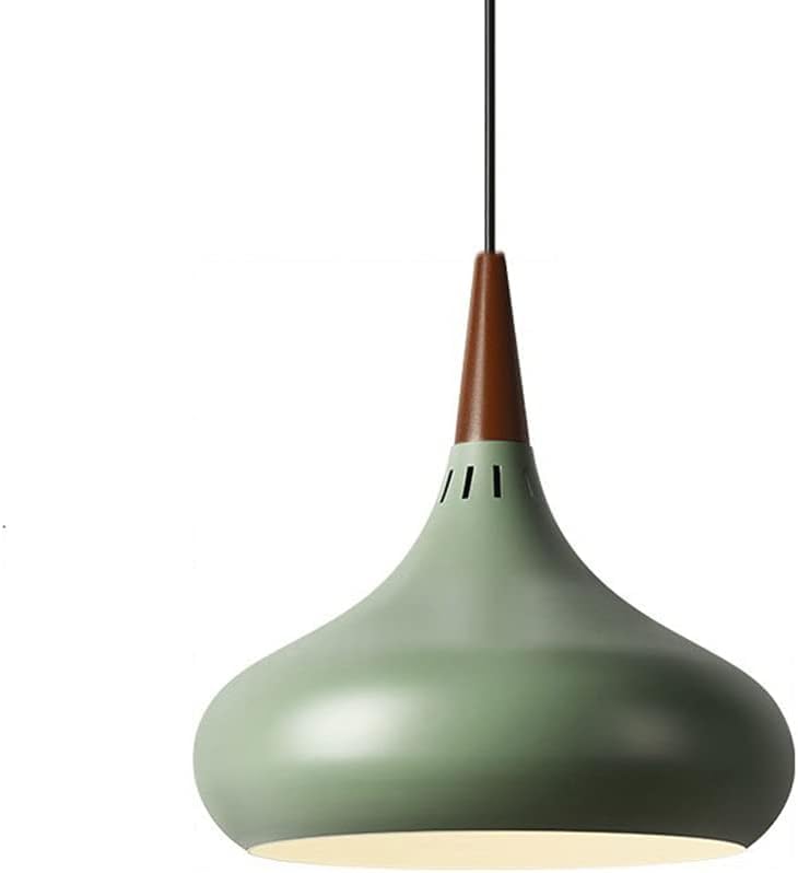 Lustre macaron luminaire suspendu pour restaurant et cuisine moderne au design vert pastel