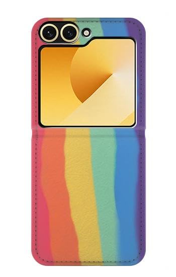 Carcasa para Samsung Galaxy Z Flip 6 y Flip 7 FE tipo tirón con acuarela