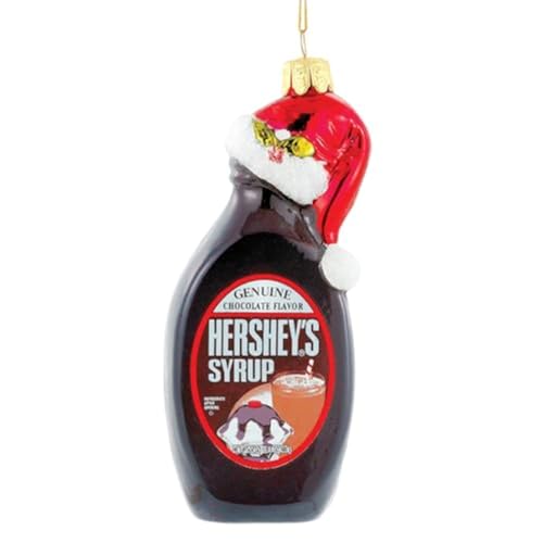 Hershey Kurt Adler Glass Hershey's Syrup Bottle Ornament, 5-Inch