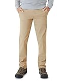 Weatherproof Vintage Men's Regular Fit Excursion Pants - Ultra Stretch Casual Flat Front Chino, Size