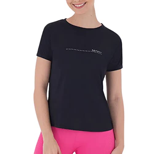 Lupo Camiseta, Blusa Feminino, Preta (Black), M